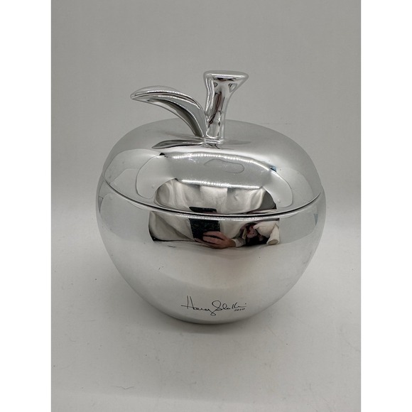 Henry Slatkin & Co Ceramic Autumn Apple Candle Holder -Signed Vintage Unused! - Picture 1 of 11